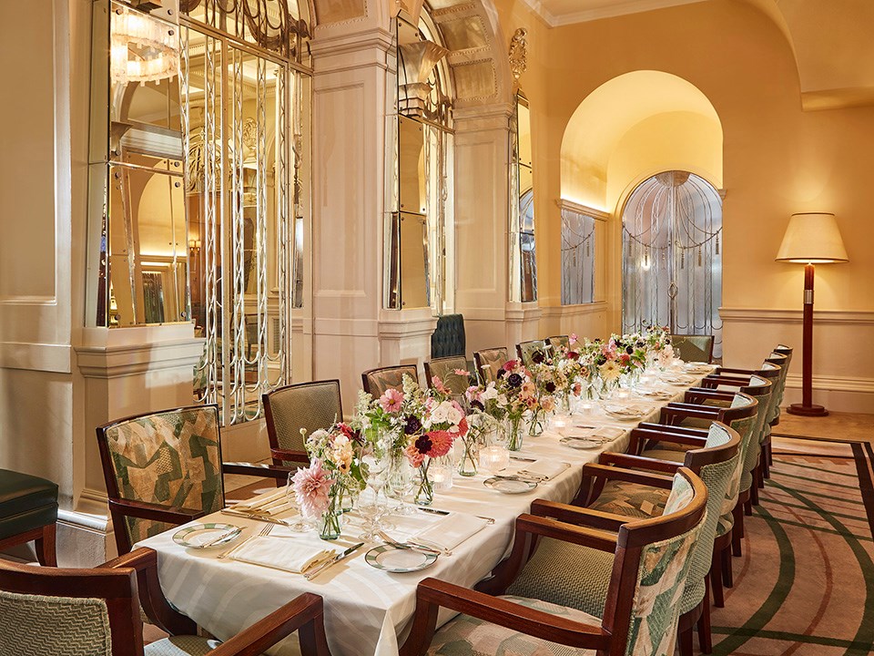 Private dining room at The Foyer