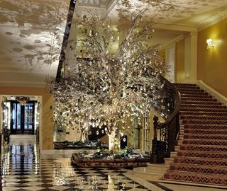 A 2012 Claridge's Christmas Tree designed by Kally Ellis of McQueens called