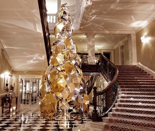 Christopher Bailey designed the 2015 Claridge's Christmas Tree for Burberry.