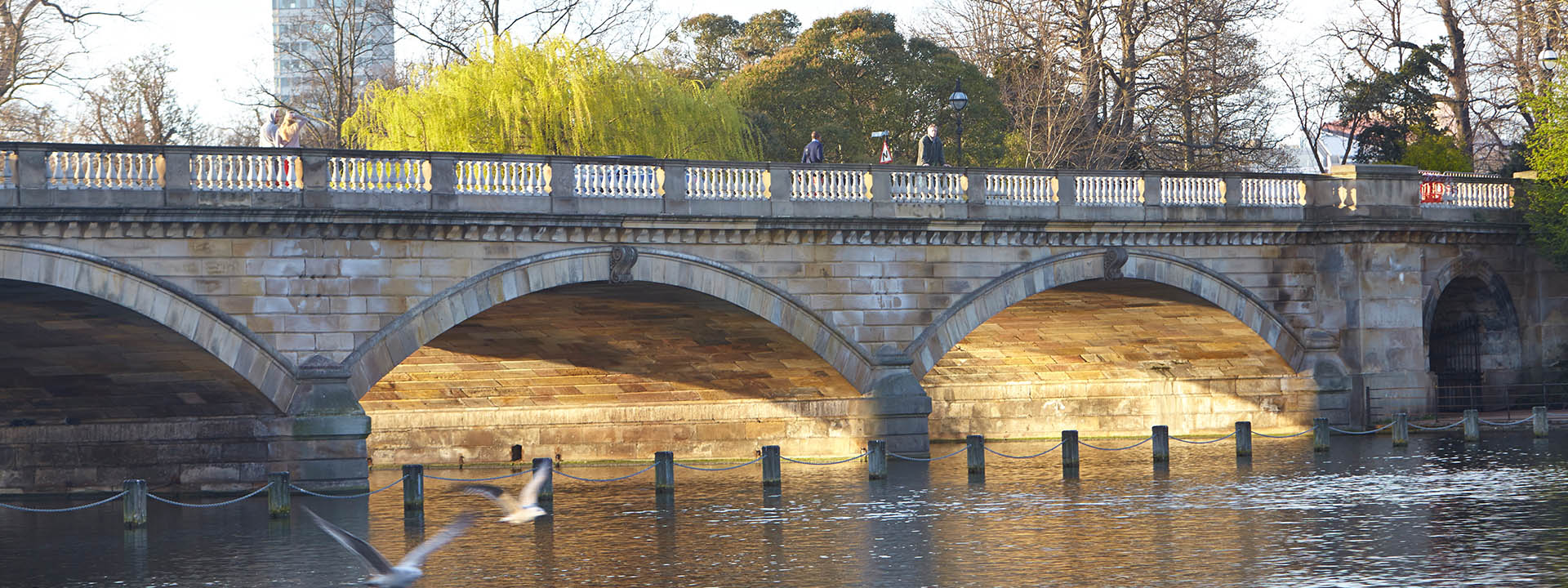 Claridge's Hotel concierge highly recommends a view of the magnificent Serpentine Bridge.