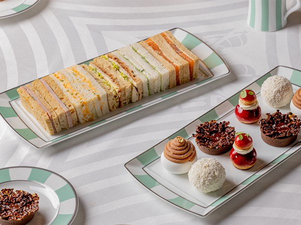 afternoon tea sandwiches and patissrie