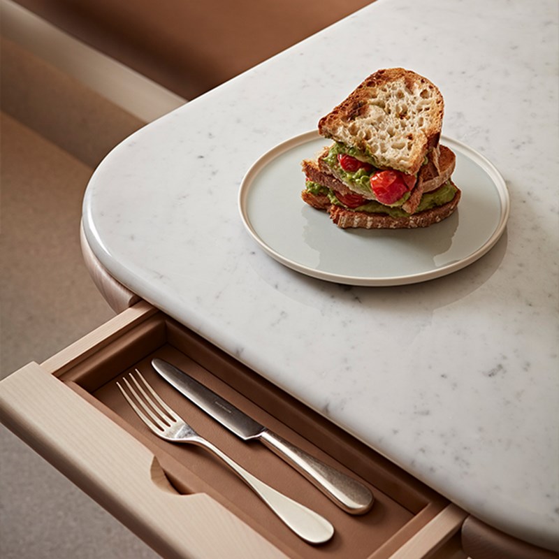 Sandwich on a table