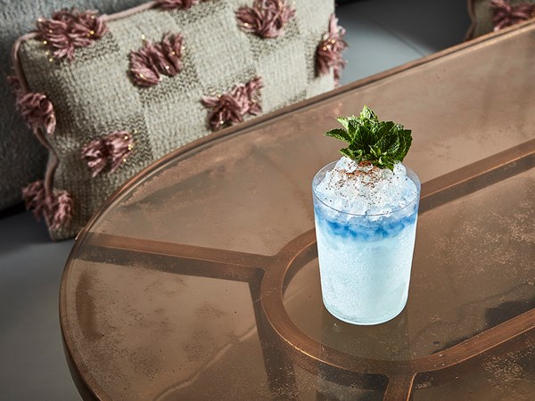 The Painter's Room at Claridge's - blue cocktail