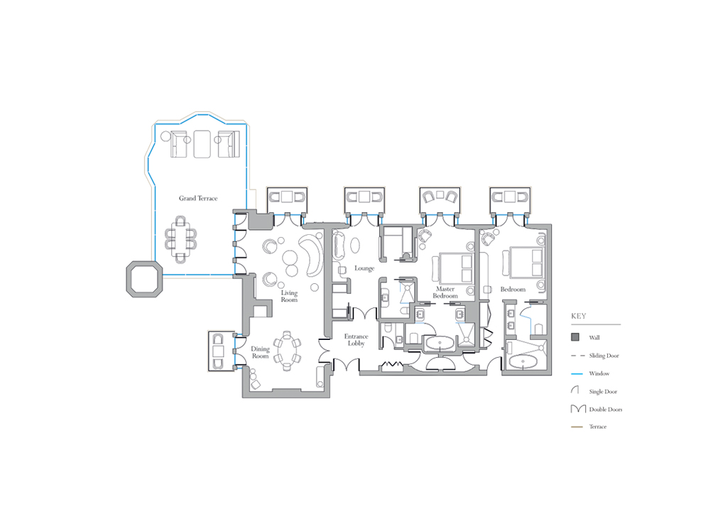 Grand Terrace Suite Luxury Signature Hotel Suite Claridge's